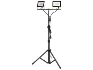 LED arbeiðsljós við teleskopstativi, 2x30 W